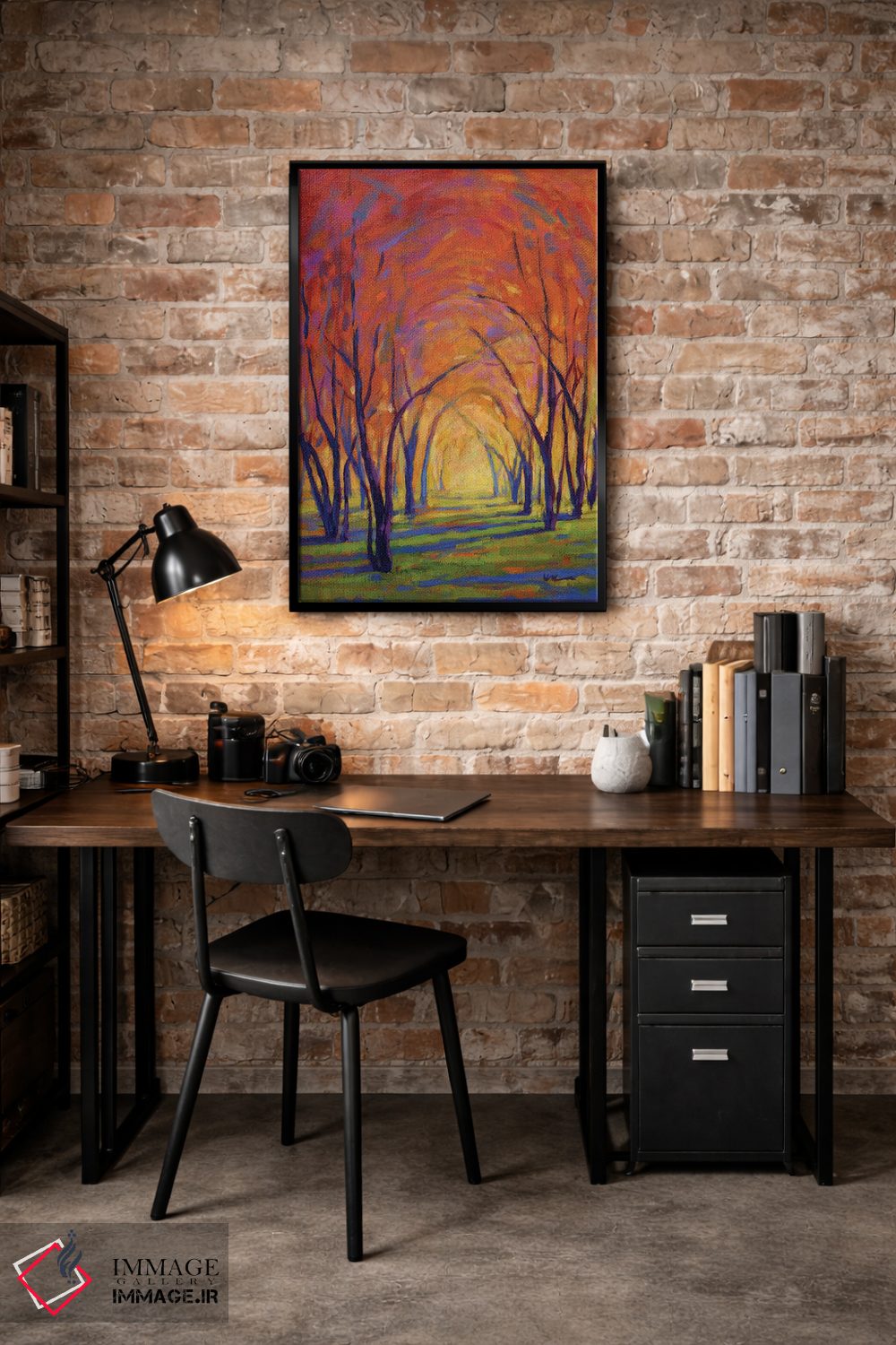 تابلو دکوراتیو رنگ های پاییز اثر کانی کیم - D5B