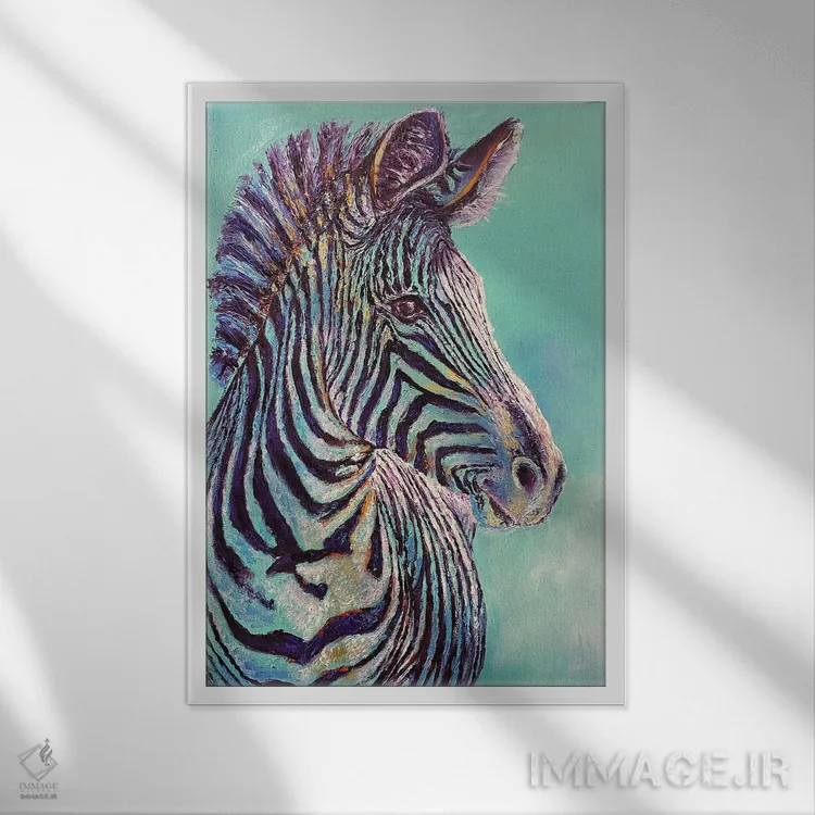 تابلو دکوراتیو رنگم کن شاد اثر کیمبرلی آدامز - نمای قابدار سفید