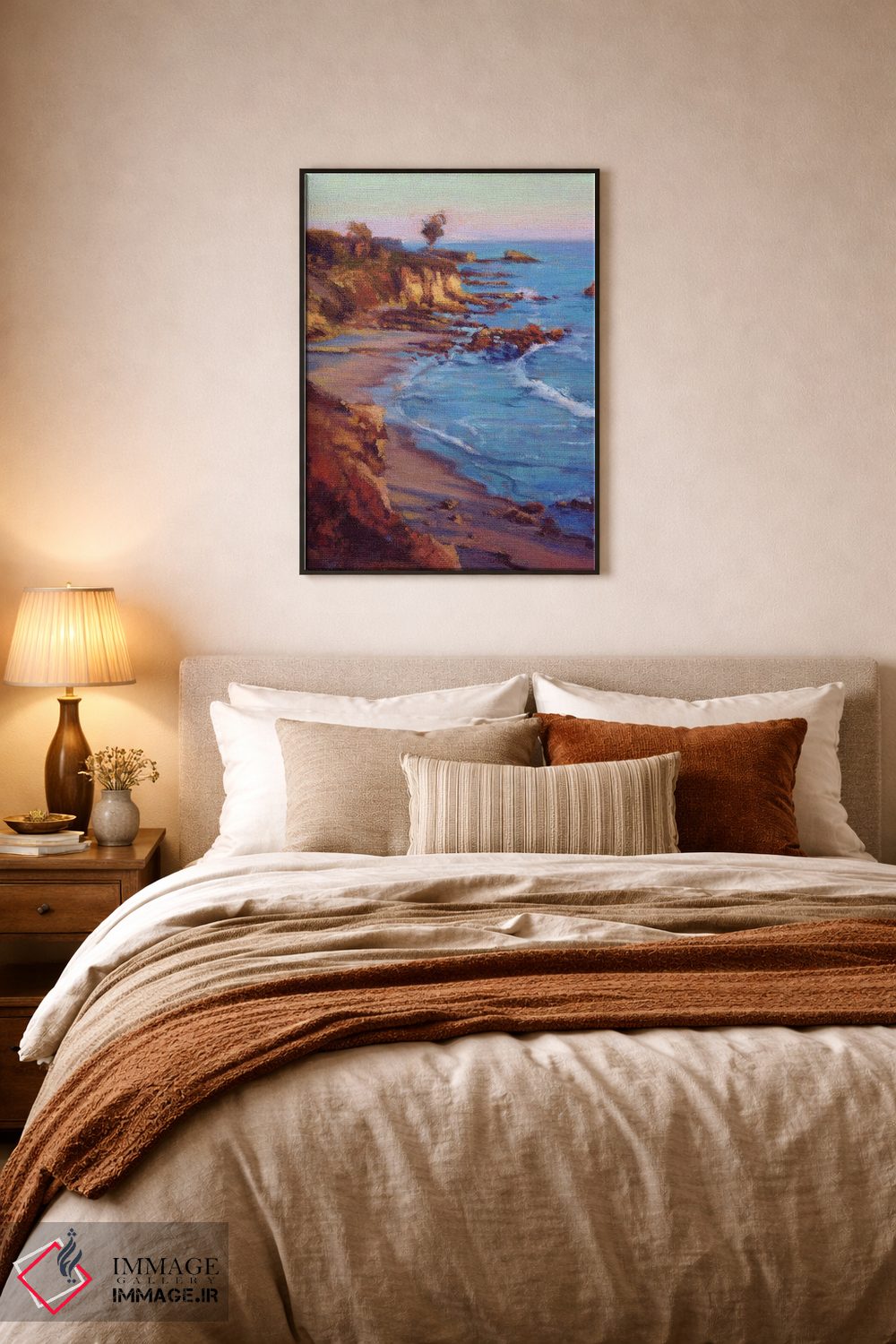 تابلو دکوراتیو Newport Beach,کرونا دل مار، نیوپورت بیچ اثر کانی کیم - D6B