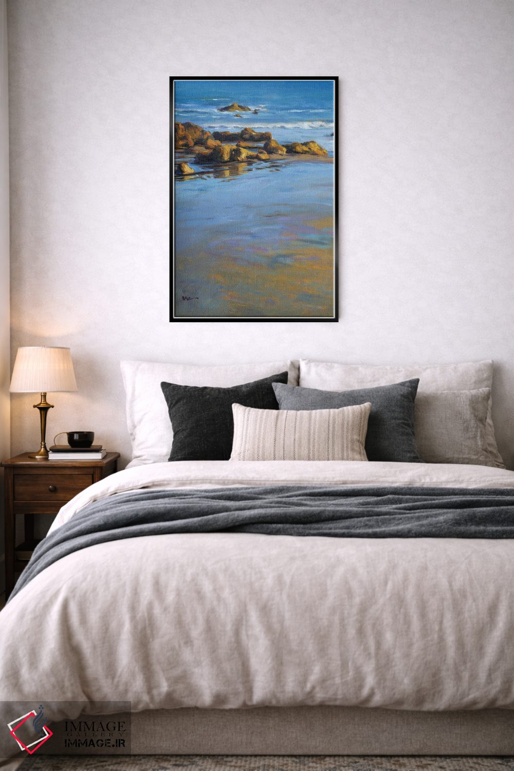 تابلو دکوراتیو انعکاس اقیانوس آرام یک اثر کانی کیم - D6B
