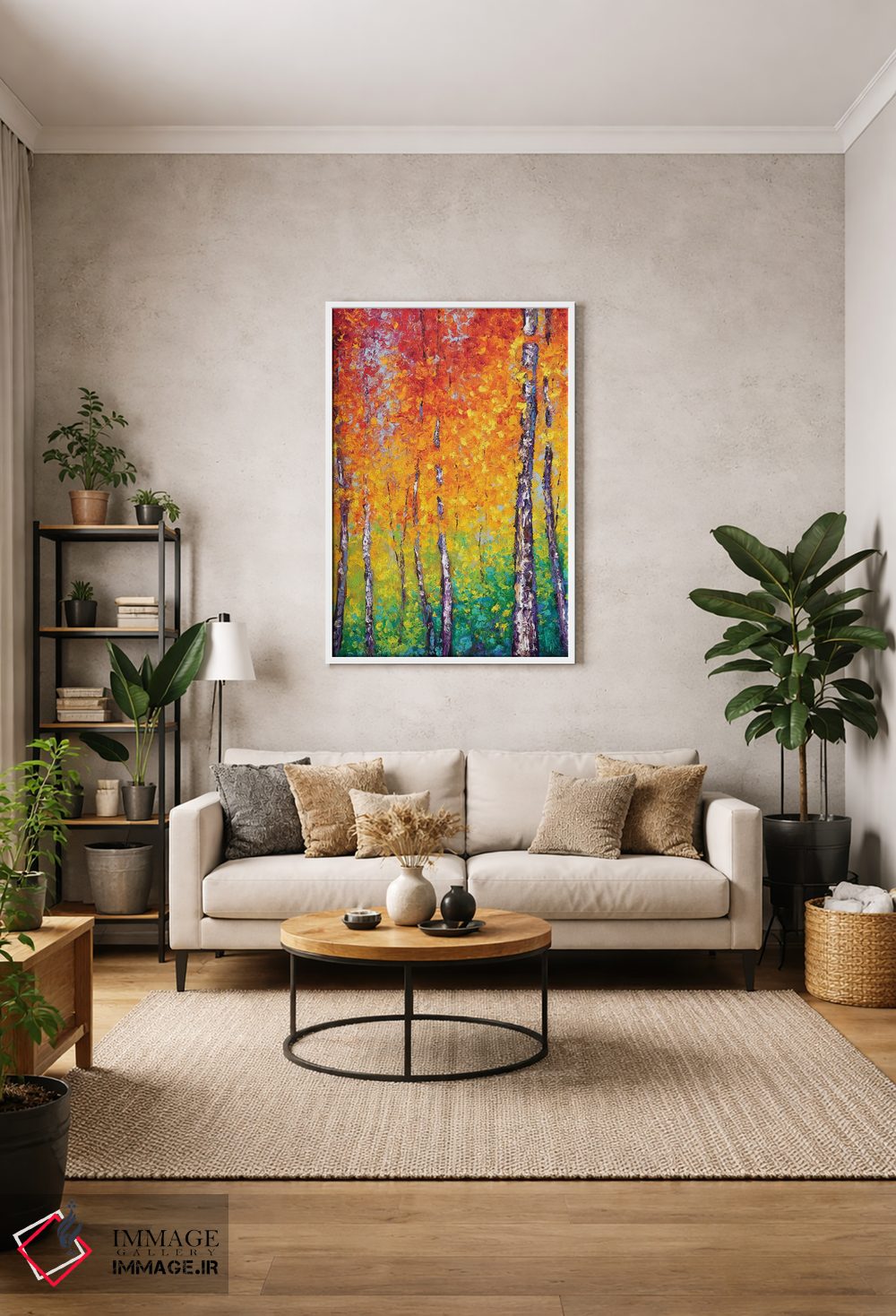 تابلو دکوراتیو دگرگونی پاییزی اثر کیمبرلی آدامز - D1W