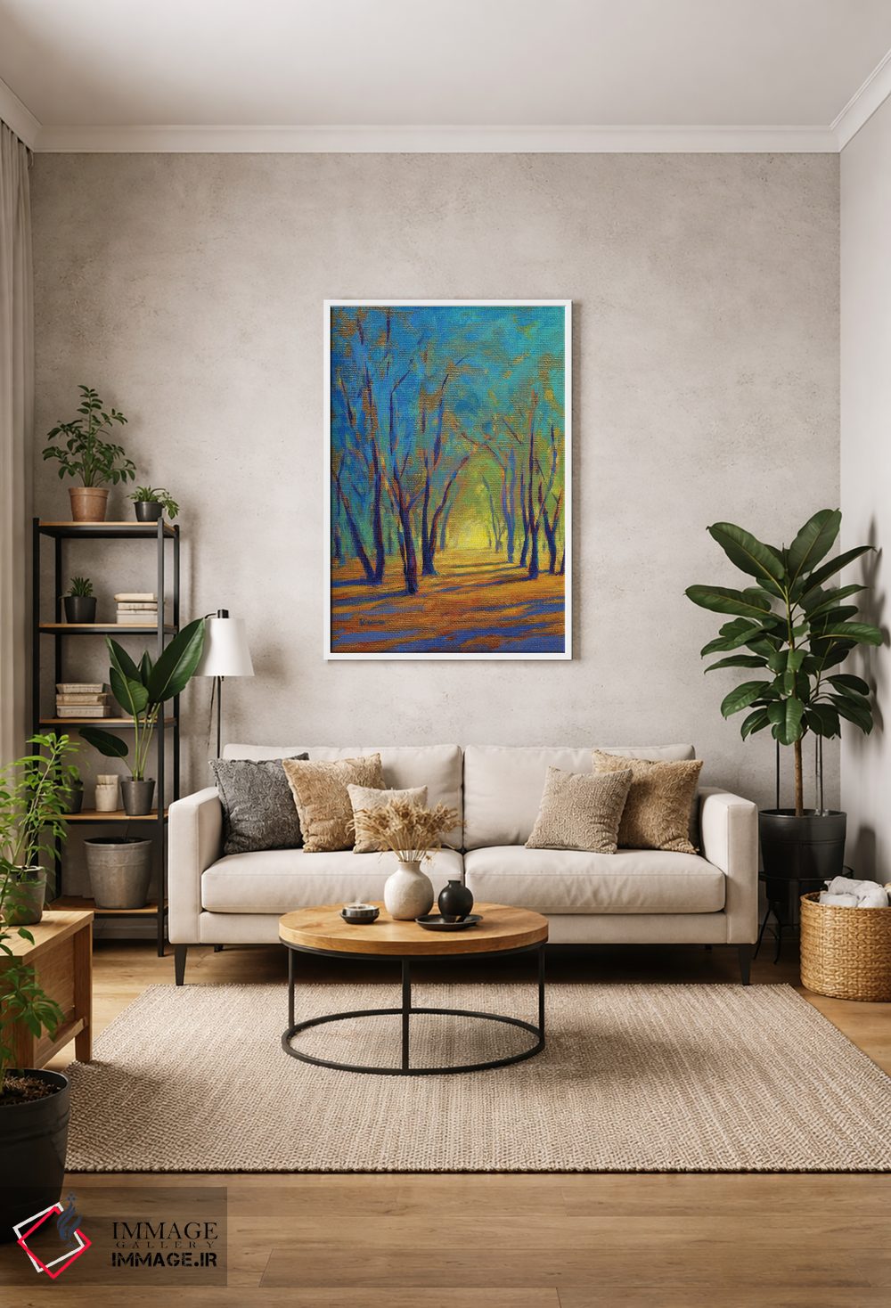 تابلو دکوراتیو رنگ های بهار هشت اثر کانی کیم - D1W