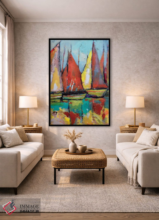 تابلو دکوراتیو قایق های قدیمی تن ماهی اثر کیپ دکر - D1B