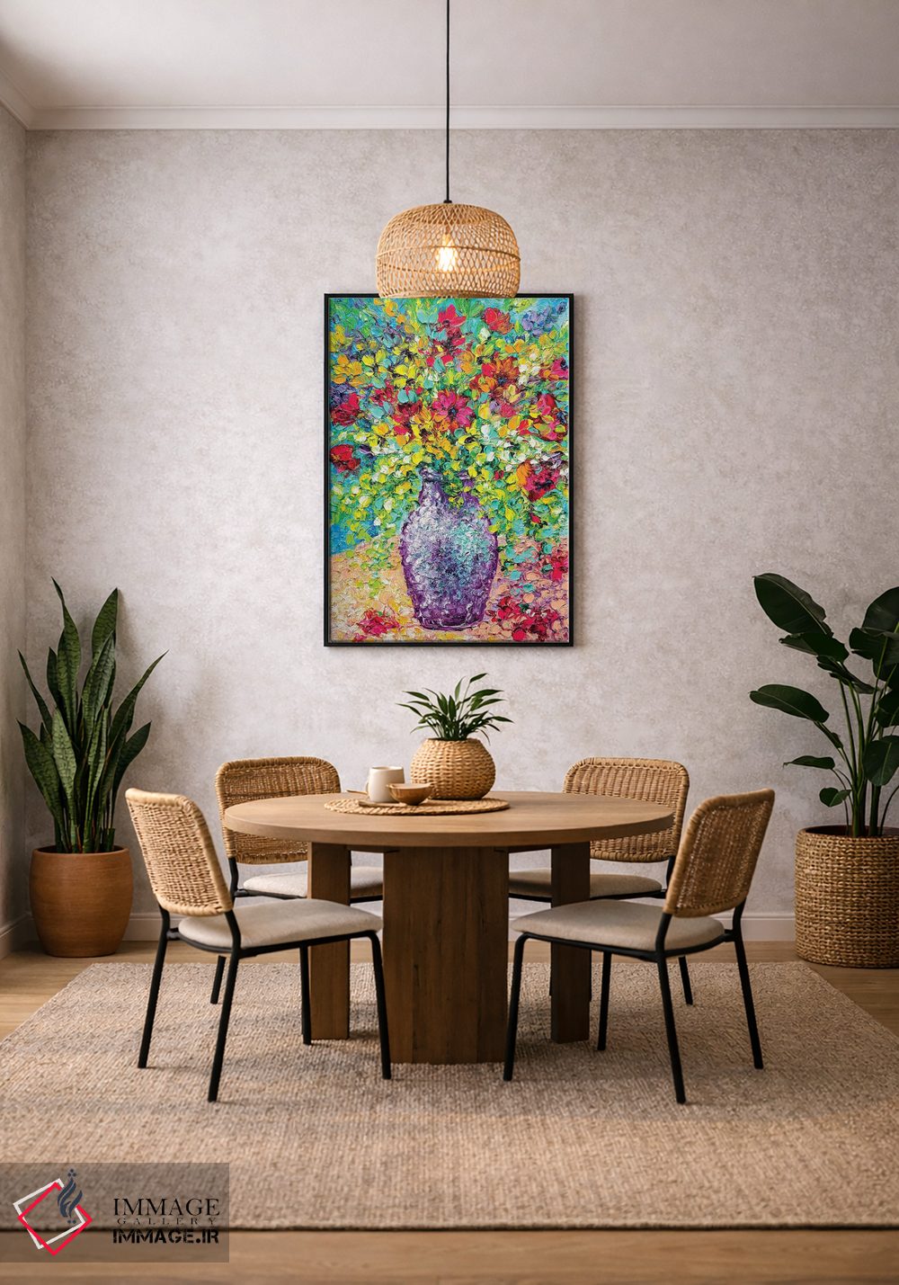 تابلو دکوراتیو دسته گل تابستانی اثر کیمبرلی آدامز - D4B