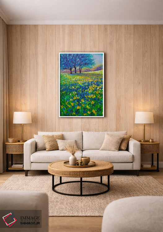 تابلو دکوراتیو صبح آبی اثر کیمبرلی آدامز - D1W