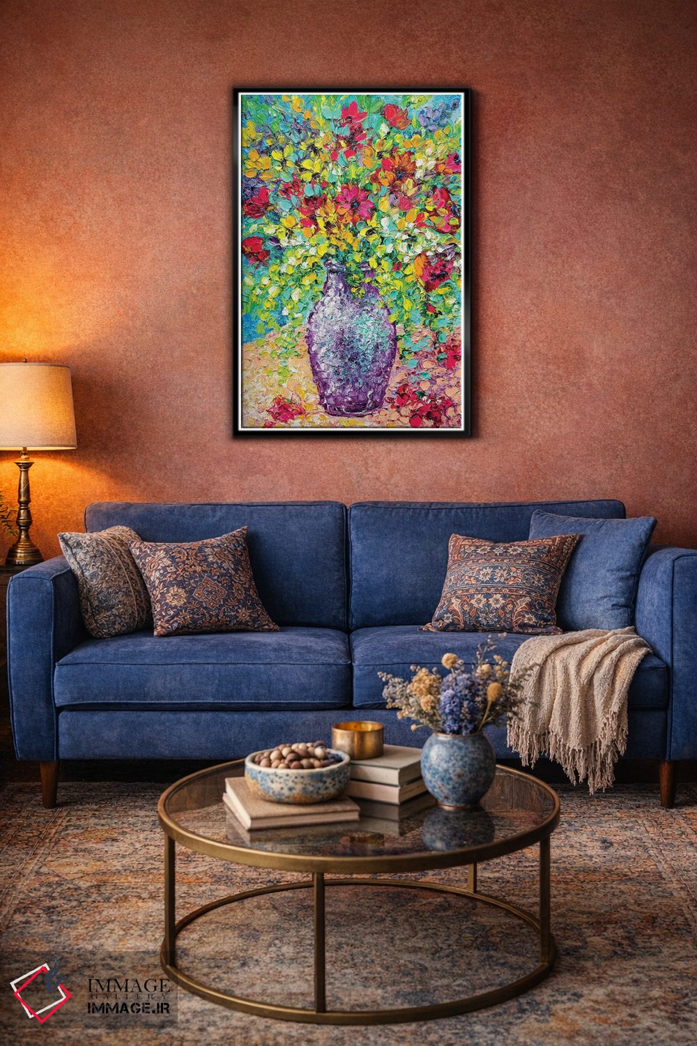 تابلو دکوراتیو دسته گل تابستانی اثر کیمبرلی آدامز - D5B