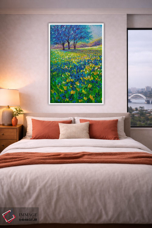 تابلو دکوراتیو صبح آبی اثر کیمبرلی آدامز - D3W