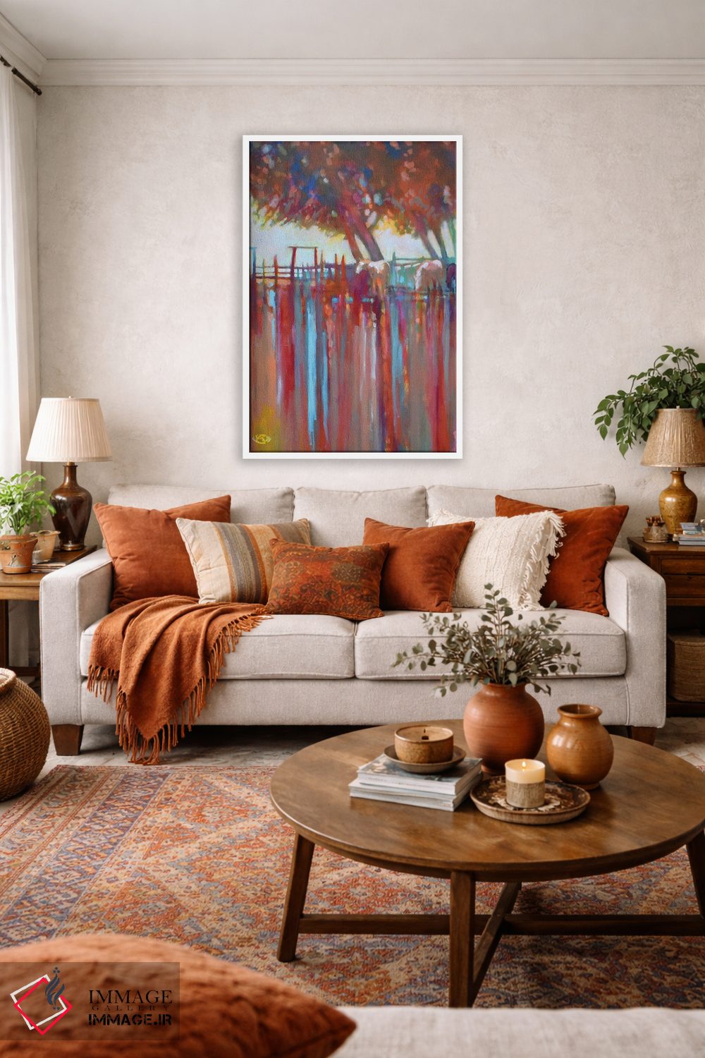 تابلو انتزاعی حصار جانسون اثر کیپ دکر - D1W