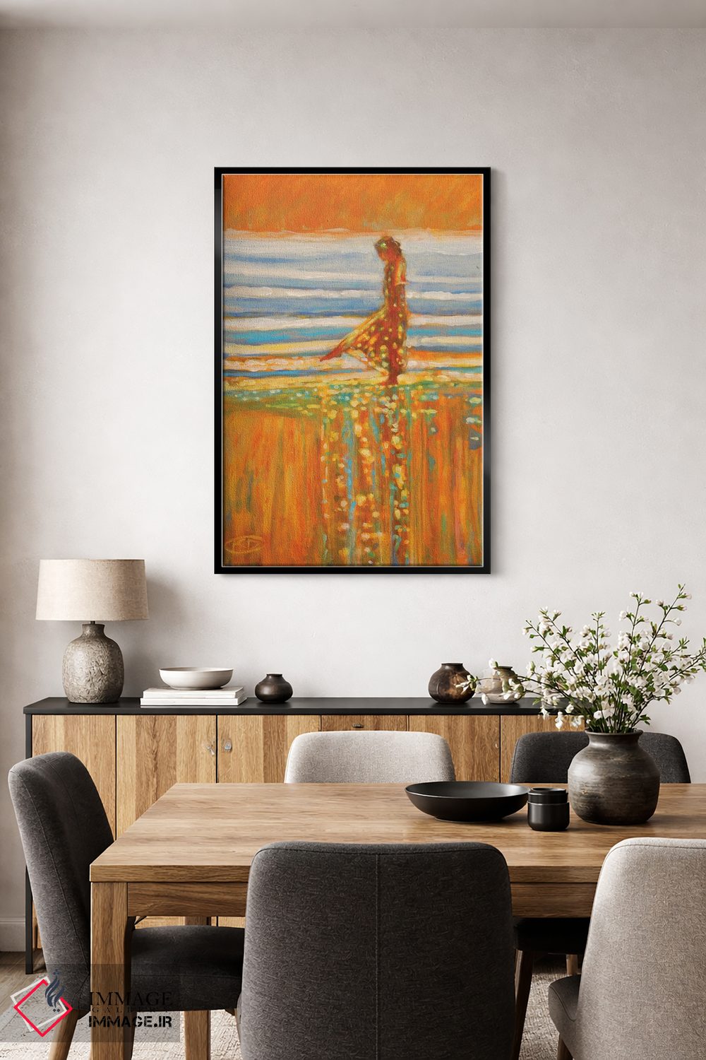 تابلو انتزاعی وقتی انعکاس ها می نگرند اثر کیپ دکر - D4B