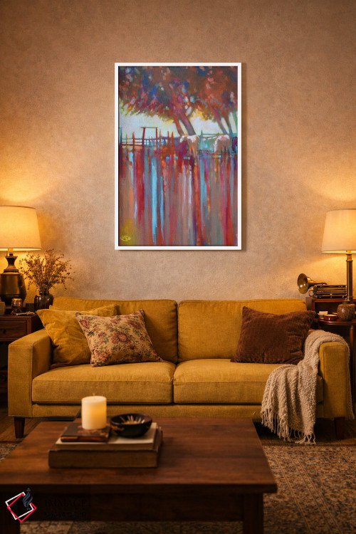 تابلو انتزاعی حصار جانسون اثر کیپ دکر - D2W