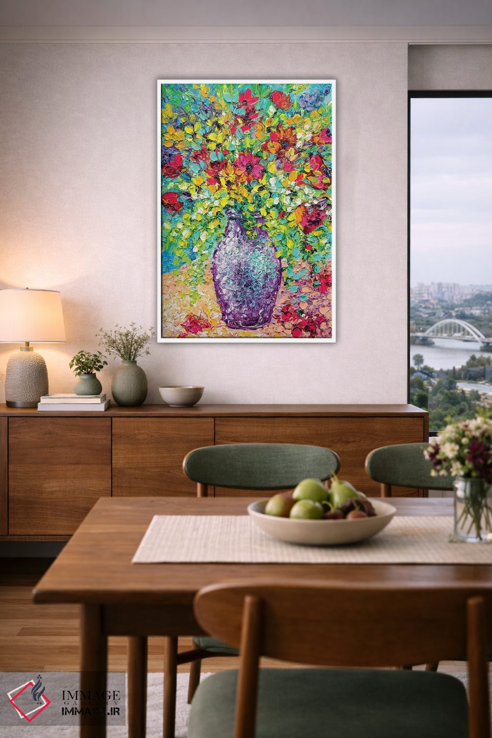 تابلو دکوراتیو دسته گل تابستانی اثر کیمبرلی آدامز - D6W