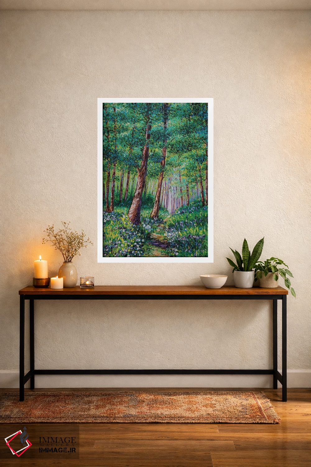 تابلو دکوراتیو جنگل در شکوفه اثر کیمبرلی آدامز - D3W