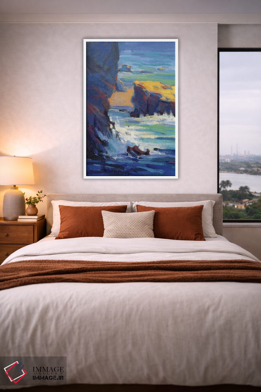 تابلو دکوراتیو صخره های لاگونا اثر کانی کیم - D4W