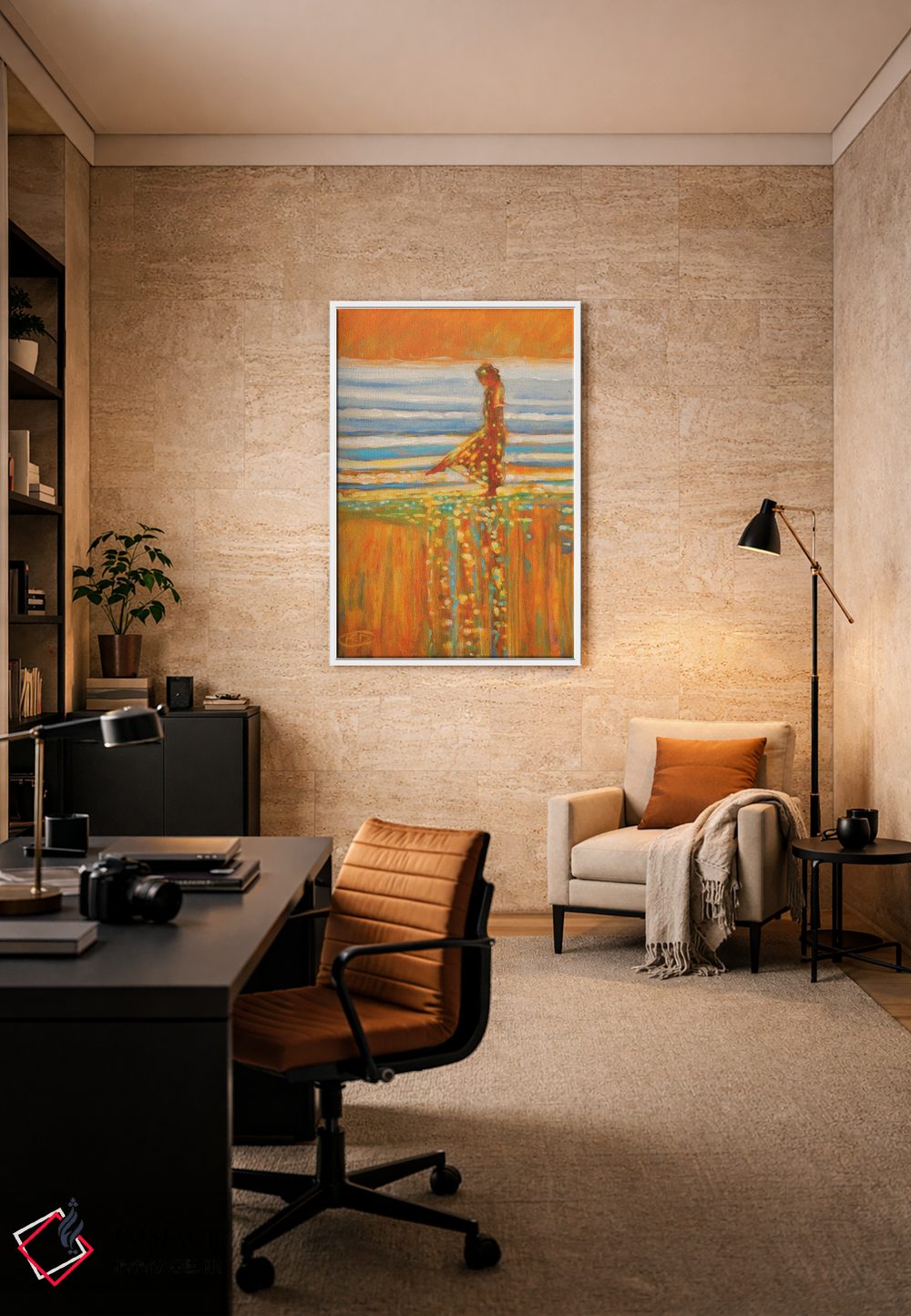 تابلو انتزاعی وقتی انعکاس ها می نگرند اثر کیپ دکر - D5W