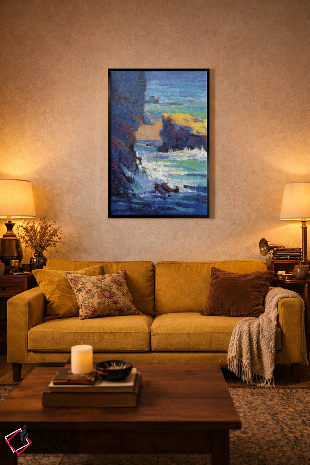 تابلو دکوراتیو صخره های لاگونا اثر کانی کیم - D5B