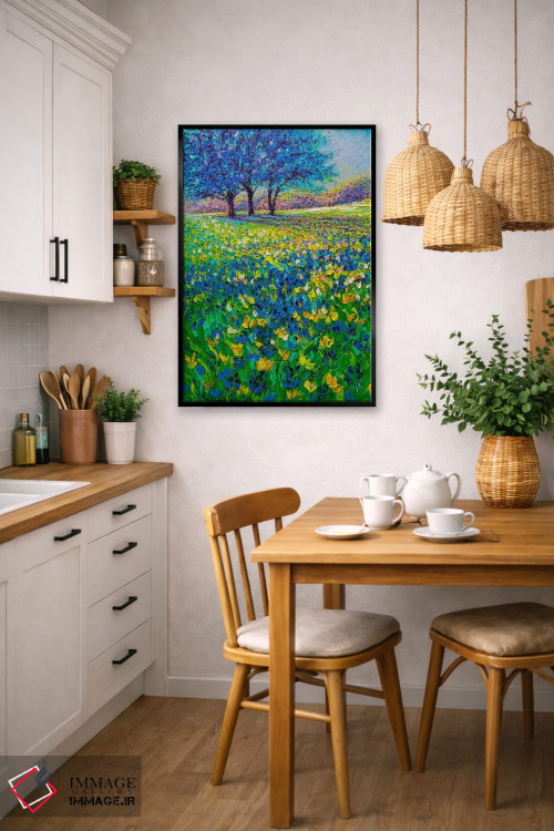 تابلو دکوراتیو صبح آبی اثر کیمبرلی آدامز - D5B