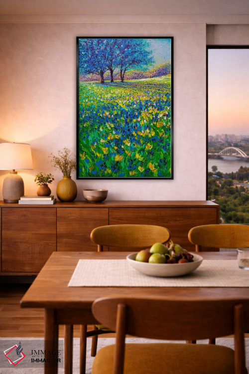 تابلو دکوراتیو صبح آبی اثر کیمبرلی آدامز - D6B