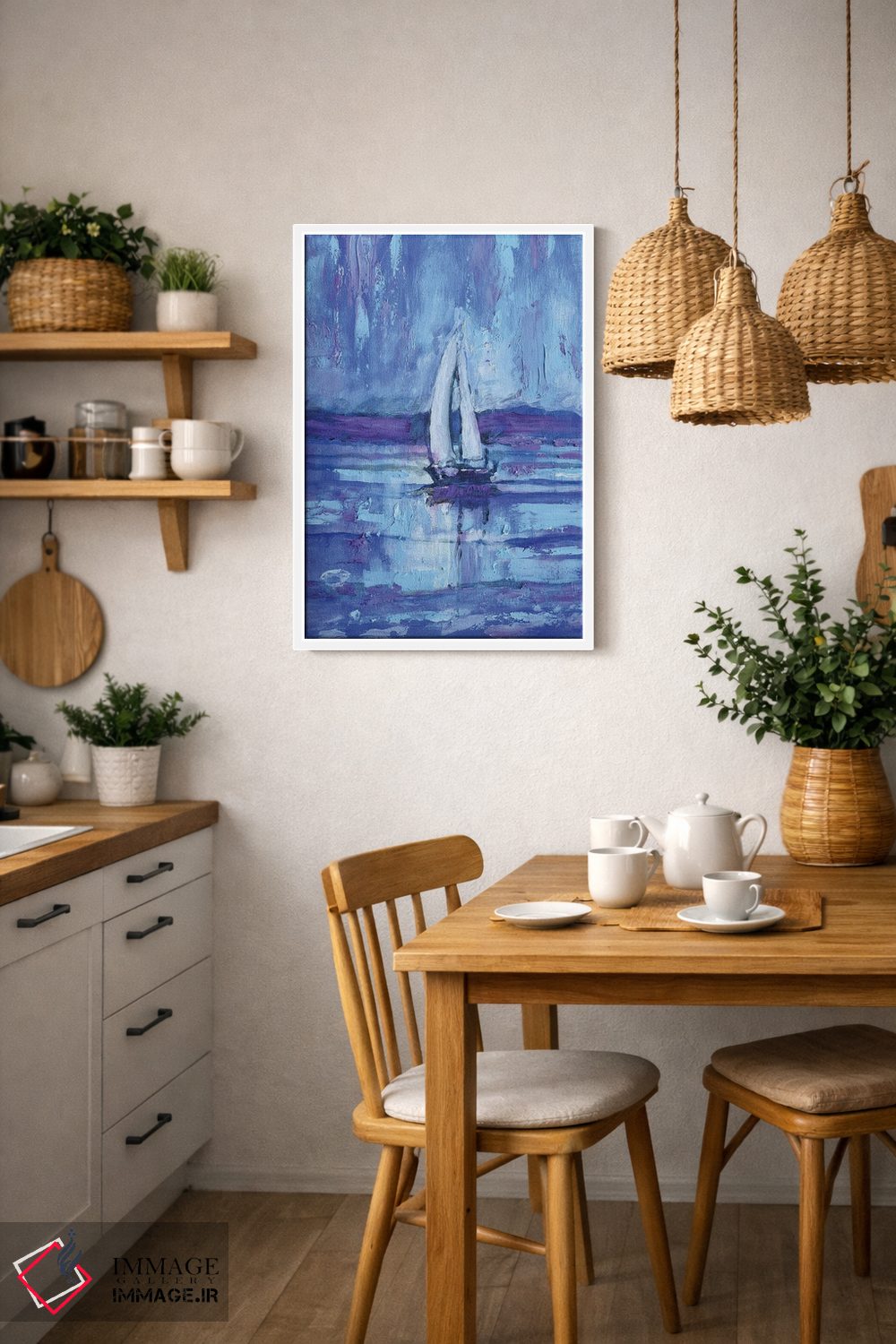 تابلو انتزاعی عزیمت صبح زود اثر کیپ دکر - D2W