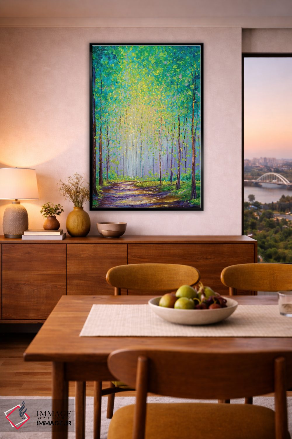 تابلو دکوراتیو قدم زنی عصرگاهی اثر کیمبرلی آدامز - D5B