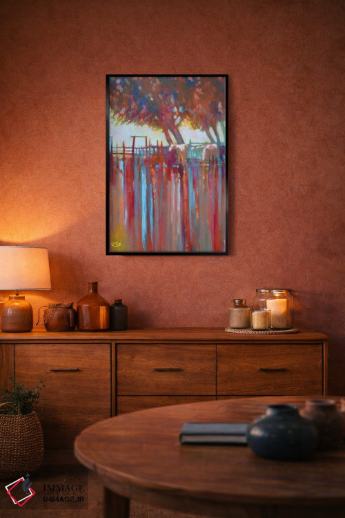 تابلو انتزاعی حصار جانسون اثر کیپ دکر - D5B