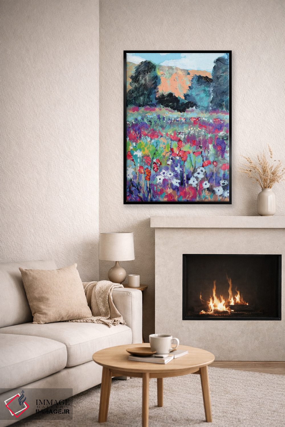 تابلو دکوراتیو گل های چراگاه اثر کیپ دکر - D6B