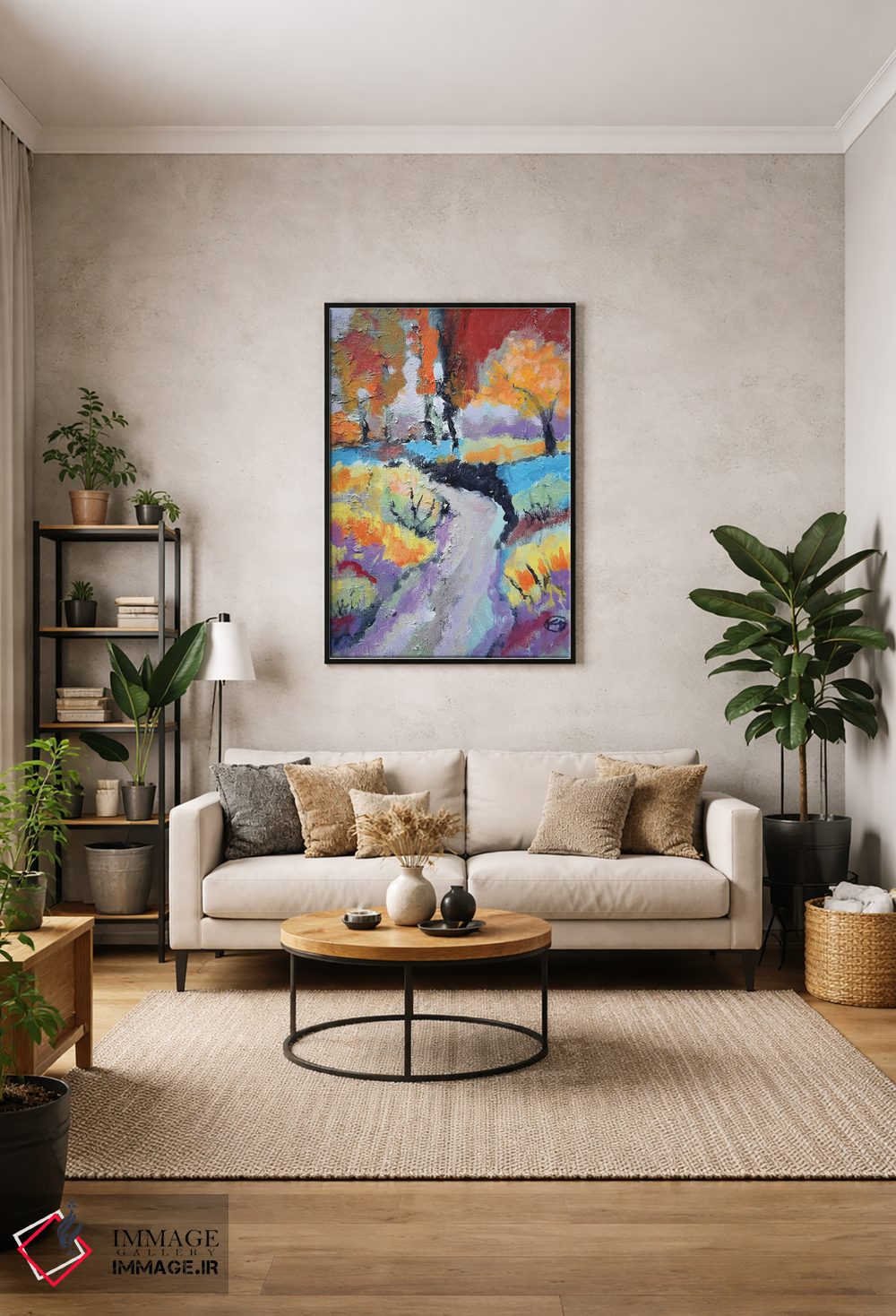 تابلو انتزاعی پیچ جاده اثر کیپ دکر - D1B