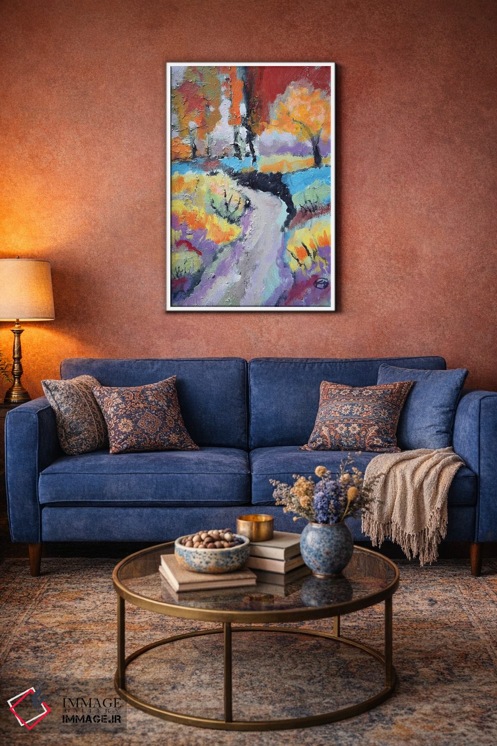 تابلو انتزاعی پیچ جاده اثر کیپ دکر - D4W