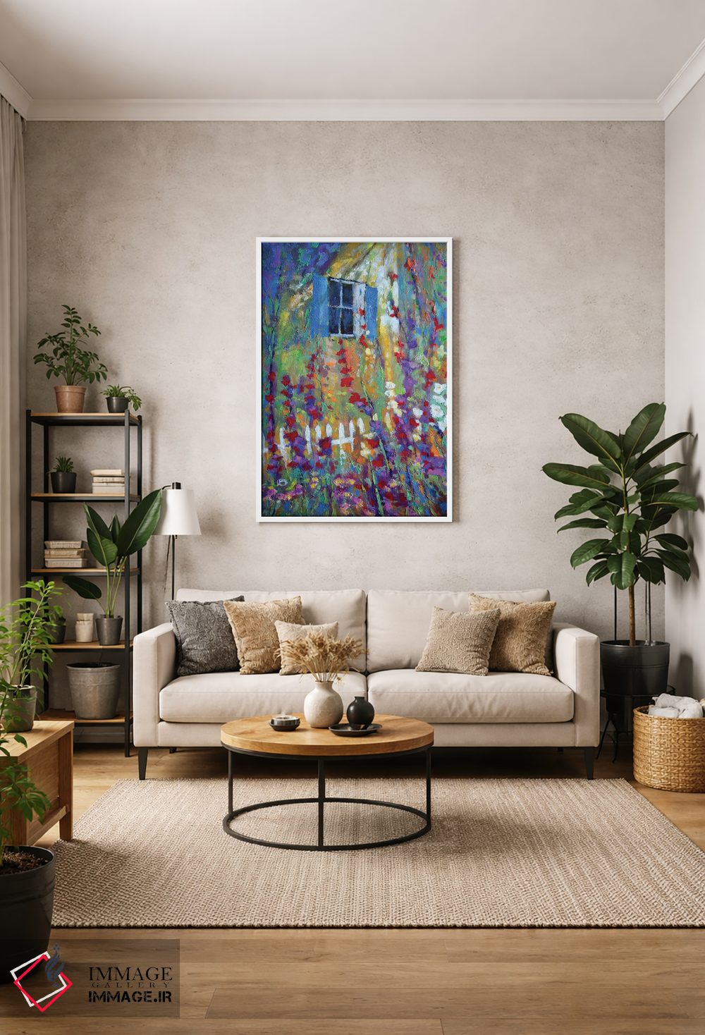 تابلو انتزاعی پنجره پشتی اثر کیپ دکر - D1W