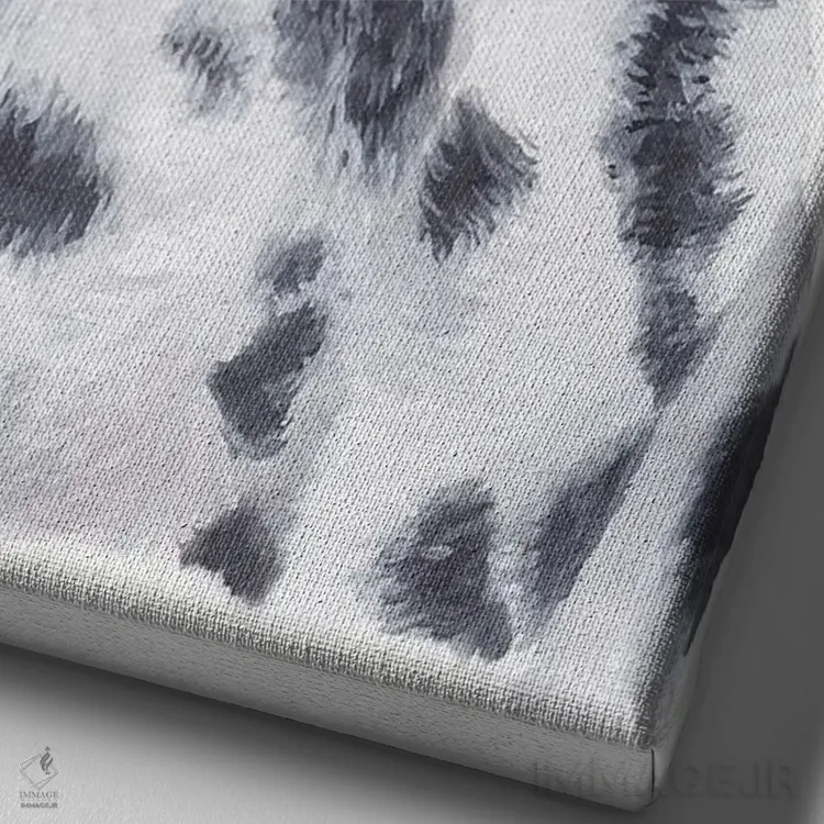 تابلو دکوراتیو سگ دالماسی اثر هنر و طراحی KAK - نمای نزدیک بافت بوم