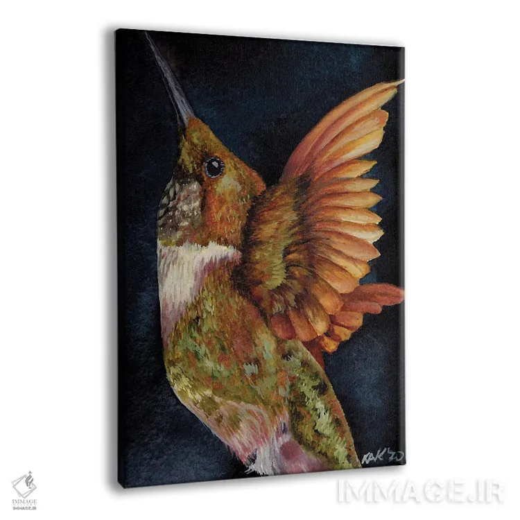 تابلو دکوراتیو مرغ مگس خوار III اثر هنر و طراحی KAK - نمای پرسپکتیو محصول