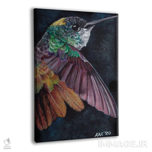 تابلو دکوراتیو مرغ مگس خوار I اثر هنر و طراحی KAK - نمای پرسپکتیو محصول