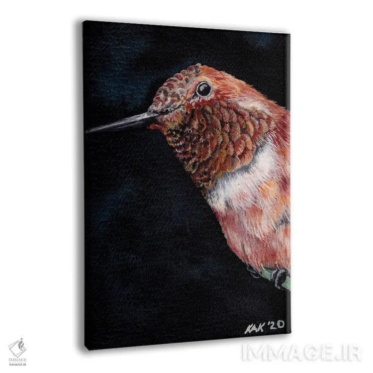 تابلو دکوراتیو مرغ مگس خوار II اثر هنر و طراحی KAK - نمای پرسپکتیو محصول