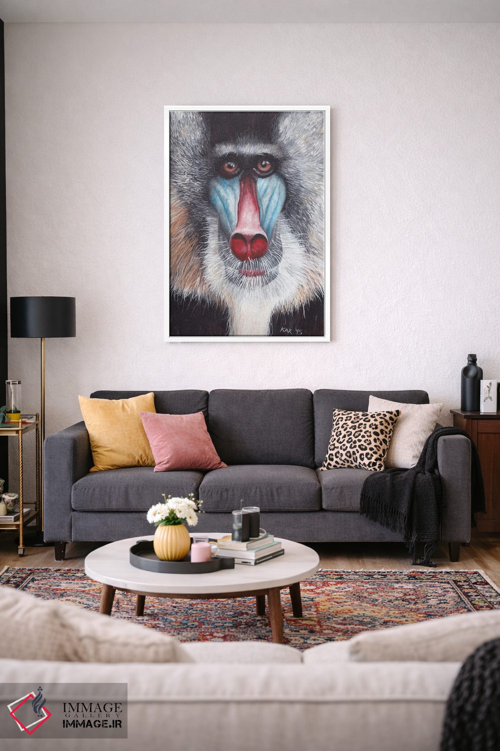 تابلو دکوراتیو ماندریل اثر هنر و طراحی KAK - D3W