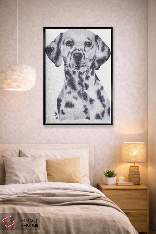 تابلو دکوراتیو سگ دالماسی اثر هنر و طراحی KAK - D3B