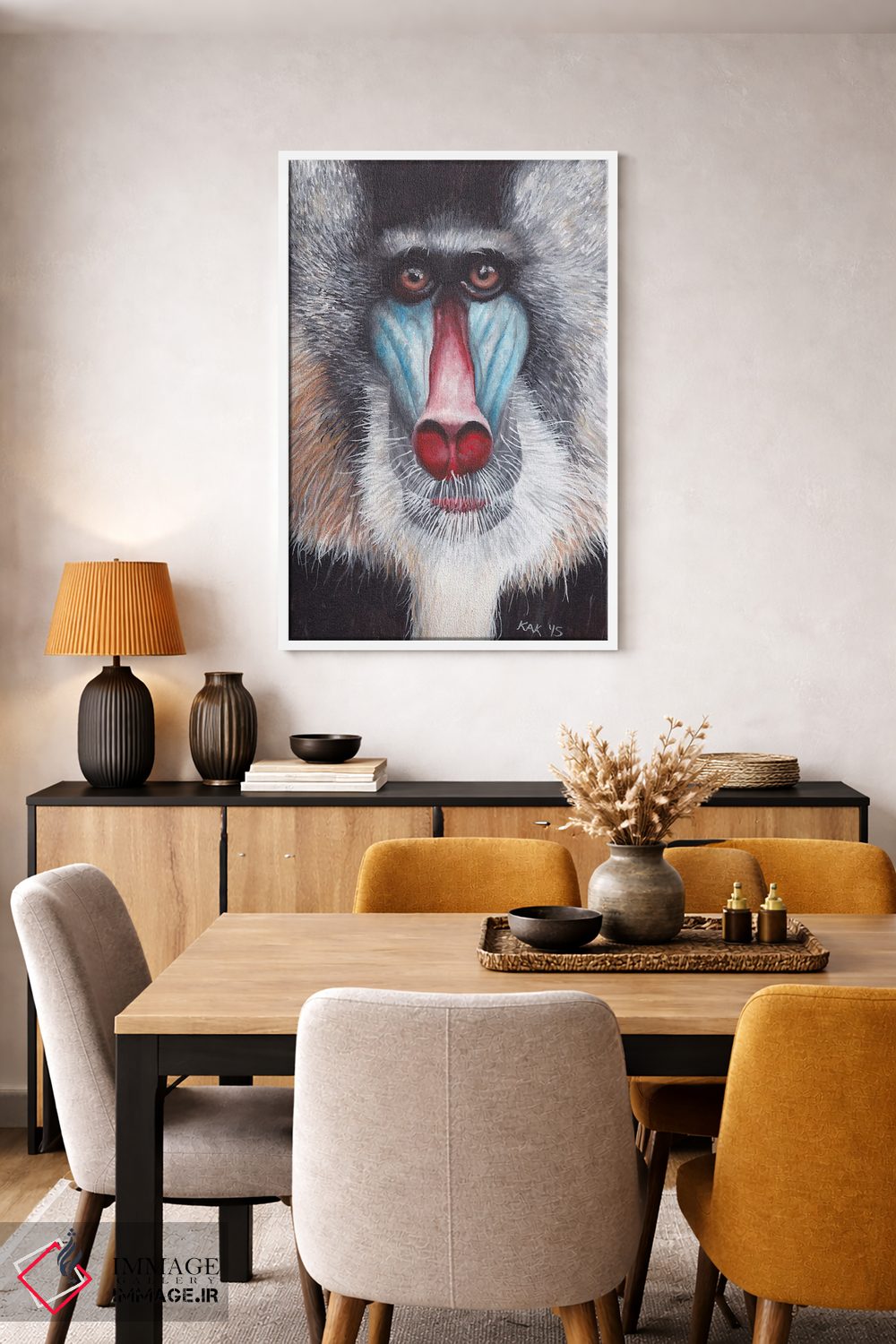 تابلو دکوراتیو ماندریل اثر هنر و طراحی KAK - D6W