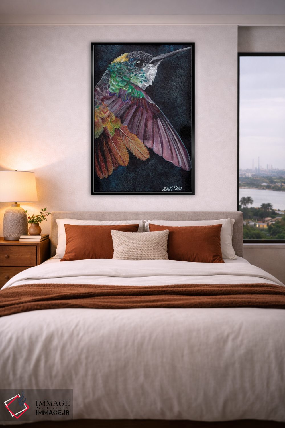 تابلو دکوراتیو مرغ مگس خوار I اثر هنر و طراحی KAK - D4B