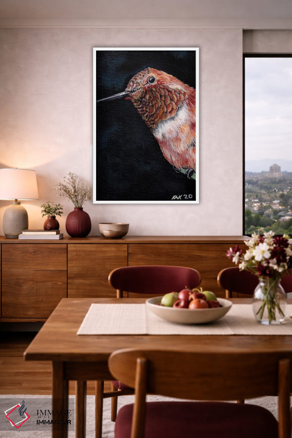 تابلو دکوراتیو مرغ مگس خوار II اثر هنر و طراحی KAK - D4W