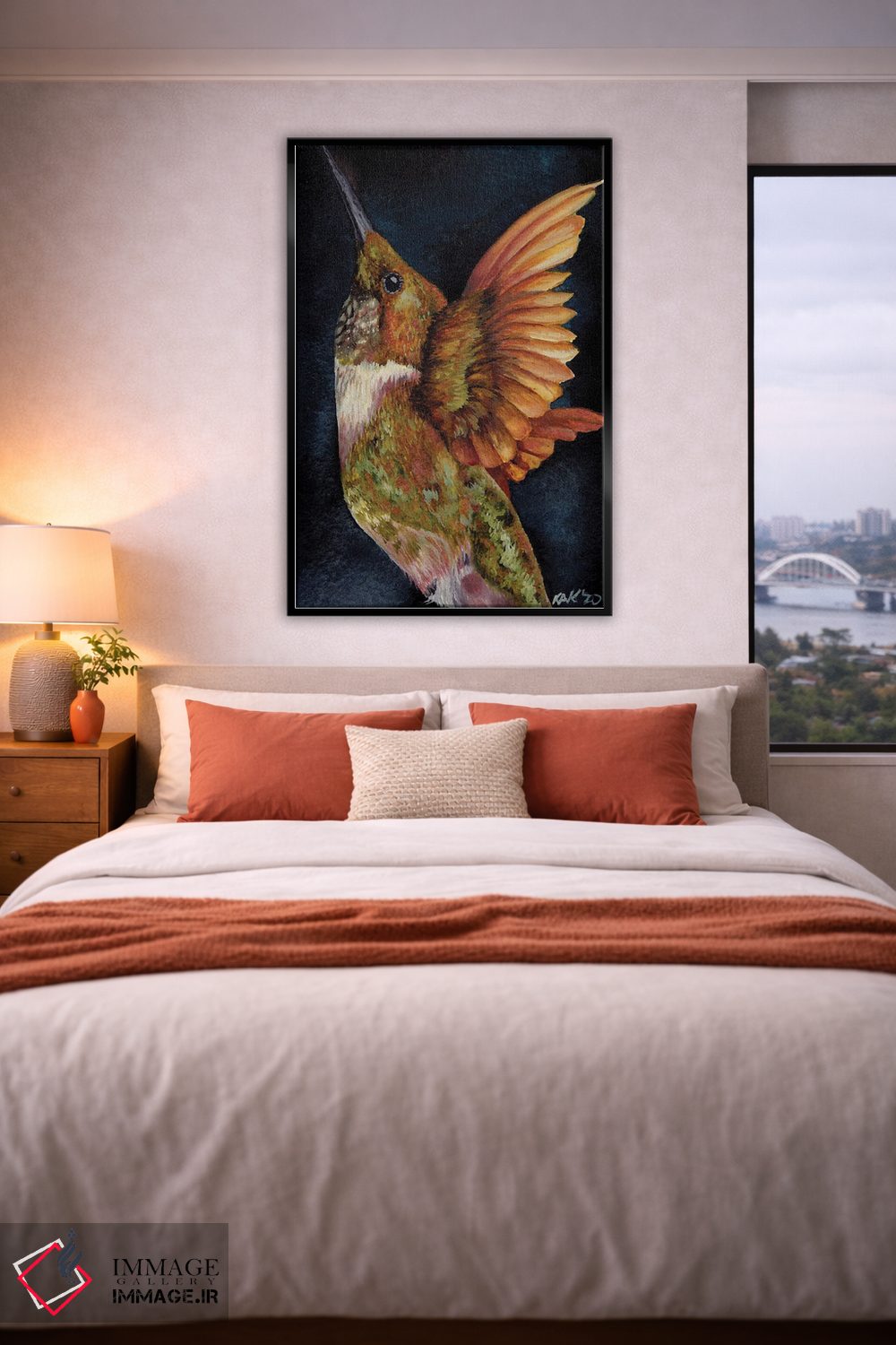 تابلو دکوراتیو مرغ مگس خوار III اثر هنر و طراحی KAK - D6B