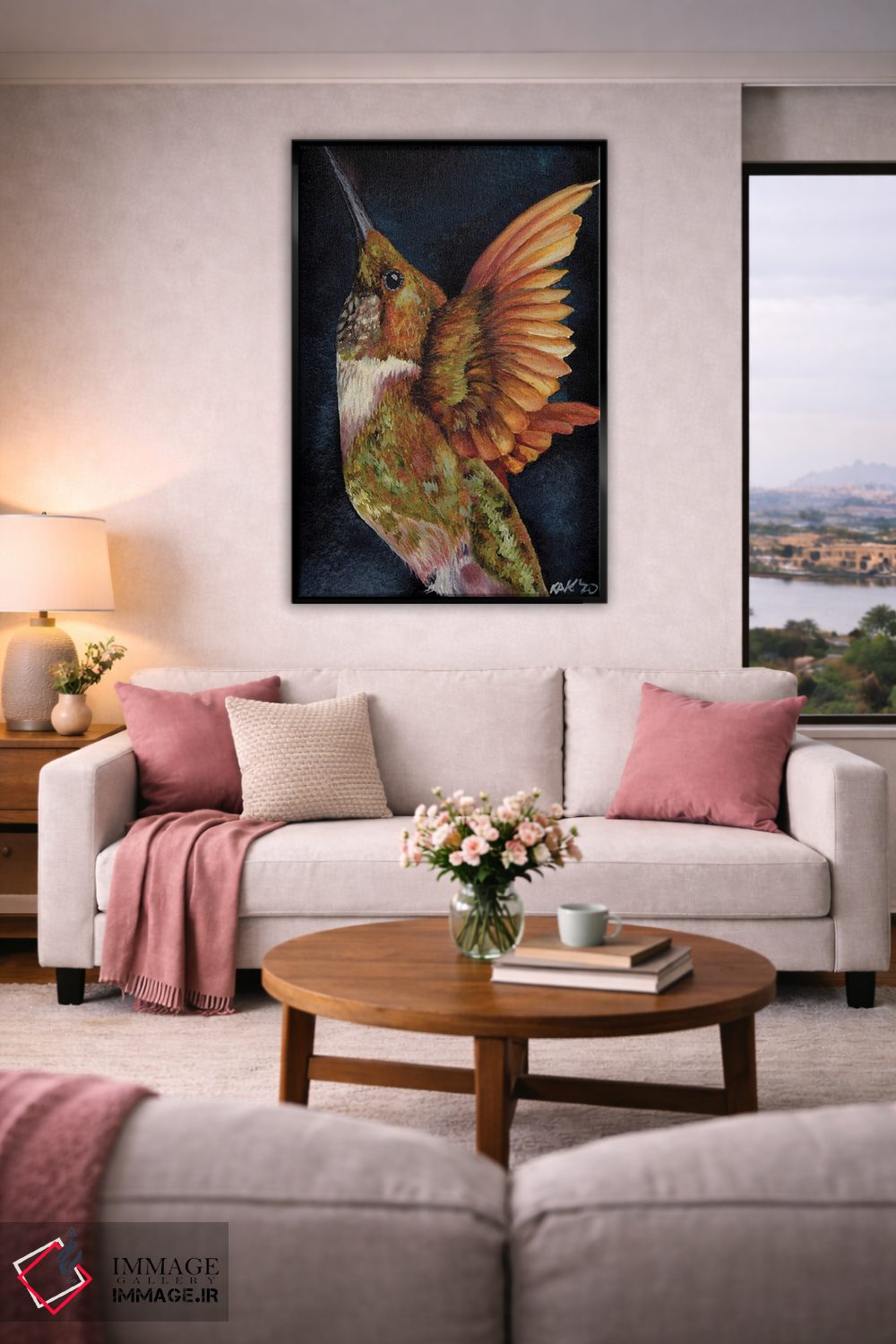 تابلو دکوراتیو مرغ مگس خوار III اثر هنر و طراحی KAK - D5B