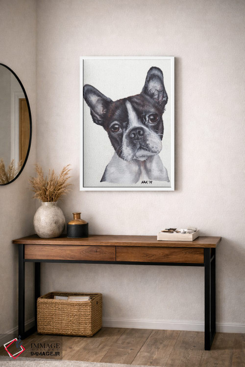 تابلو دکوراتیو تریر بوستون اثر هنر و طراحی KAK - D2W