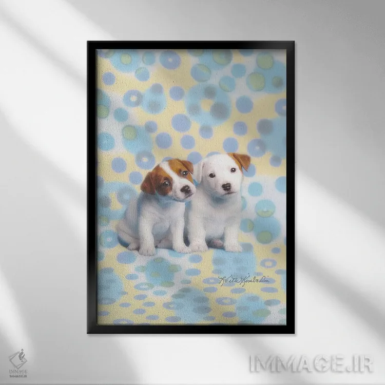 تابلو دکوراتیو جک و جیل اثر کیت کیمبرلین - نمای قابدار مشکی