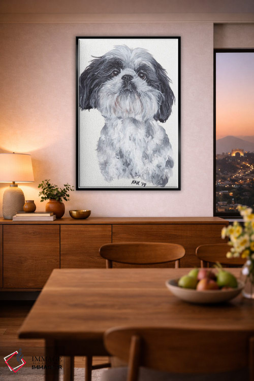 تابلو دکوراتیو شی تزو اثر هنر و طراحی KAK - D4B