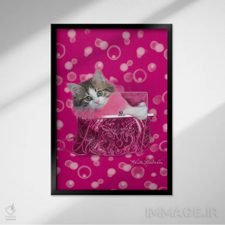 تابلو دکوراتیو عزیز اثر کیت کیمبرلین - نمای قابدار مشکی