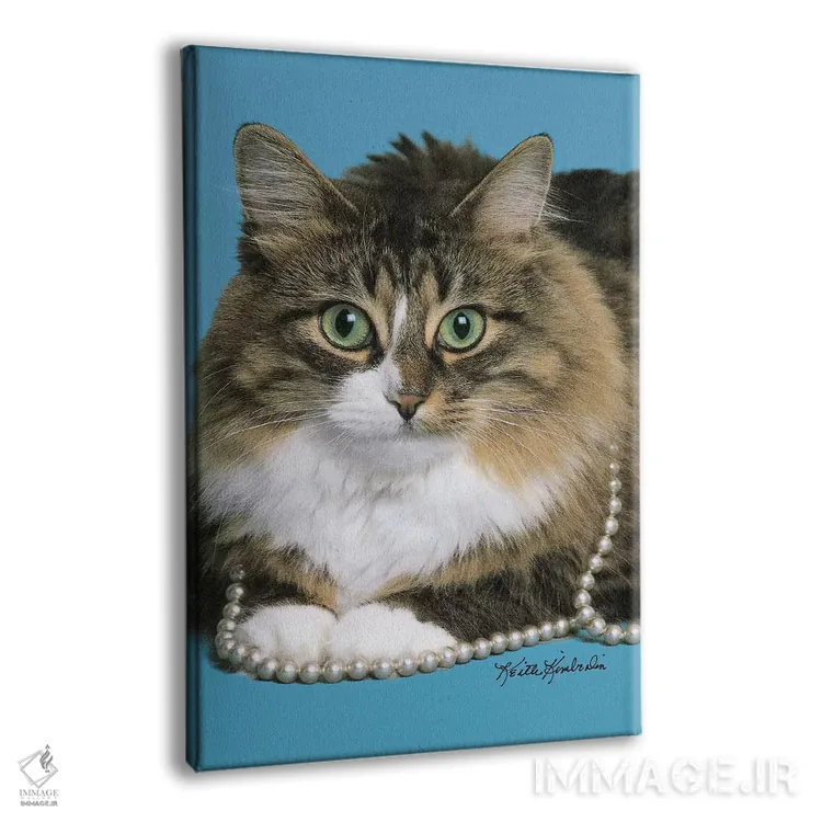 تابلو دکوراتیو مرواریدهایم را محکم گرفته ام اثر کیت کیمبرلین - نمای پرسپکتیو محصول