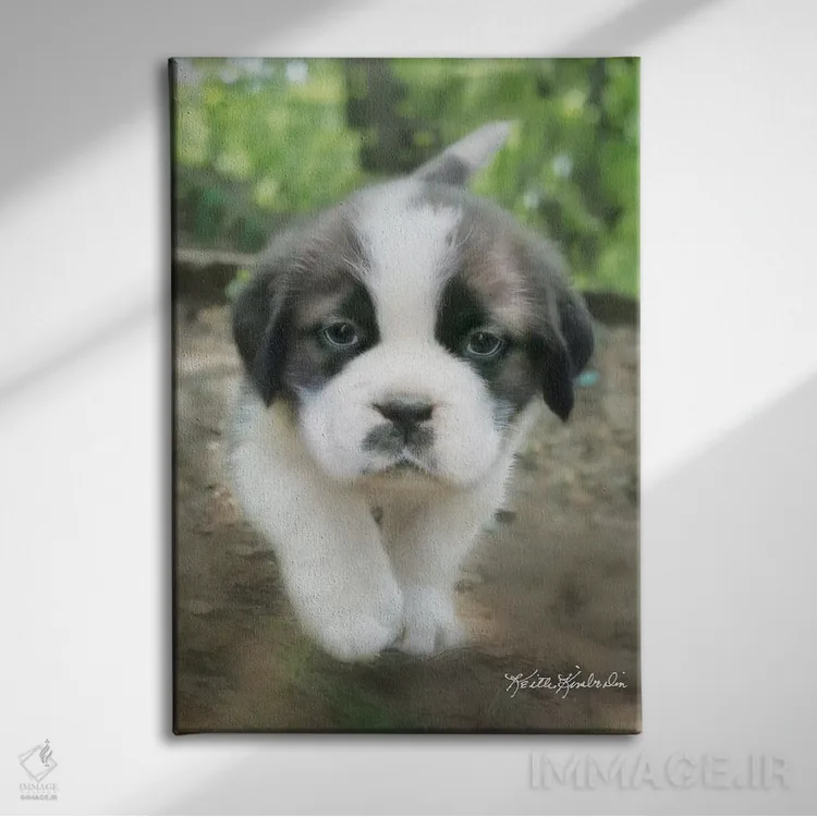 تابلو دکوراتیو چارلی اثر کیت کیمبرلین - نمای روبهرو روی دیوار