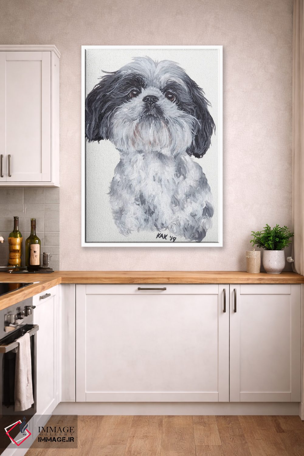 تابلو دکوراتیو شی تزو اثر هنر و طراحی KAK - D5W