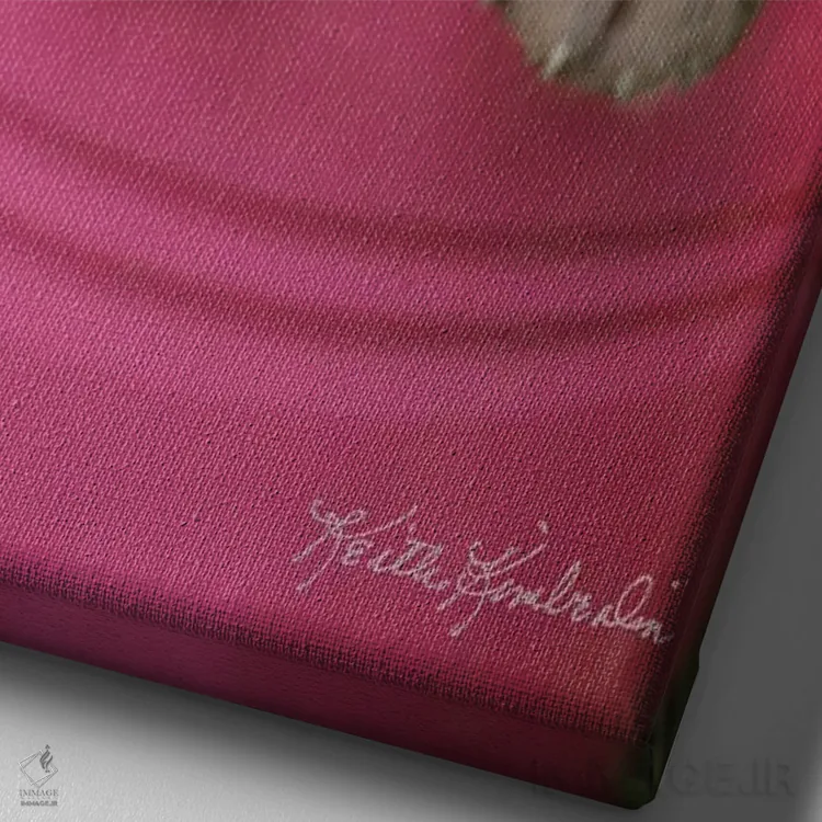 تابلو دکوراتیو پوباورگ کاپ اثر کیت کیمبرلین - نمای نزدیک بافت بوم