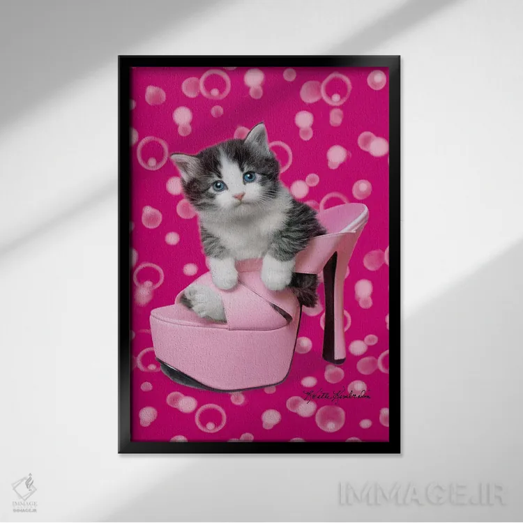 تابلو دکوراتیو آیا این ها سایز دیگری دارند؟ اثر کیت کیمبرلین - نمای قابدار مشکی