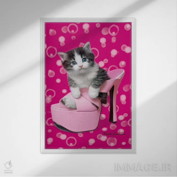 تابلو دکوراتیو آیا این ها سایز دیگری دارند؟ اثر کیت کیمبرلین - نمای قابدار سفید