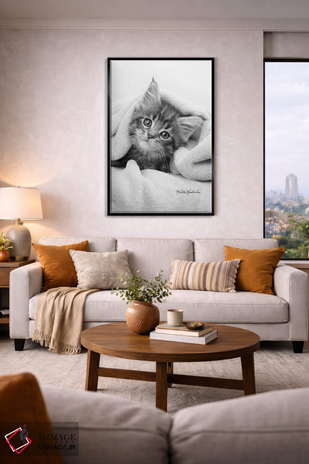 تابلو دکوراتیو حشره در پتو اثر کیت کیمبرلین - D2B